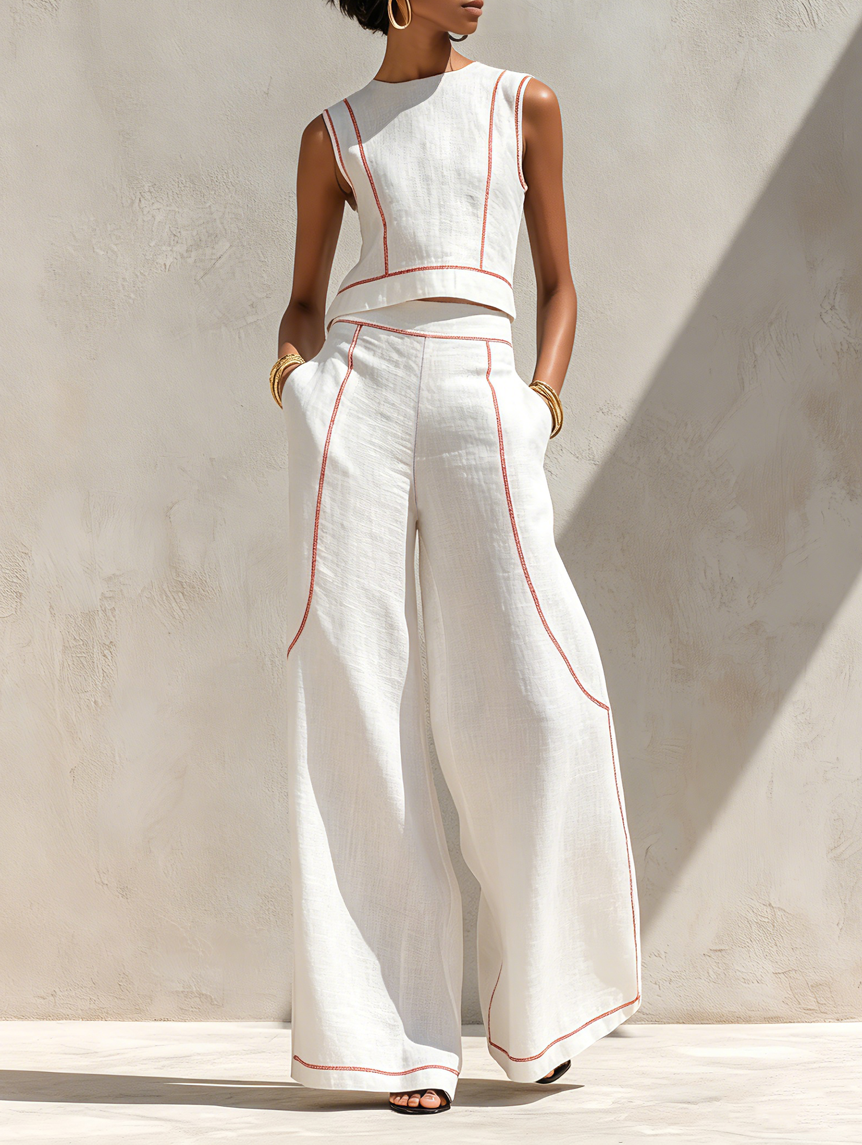 Serena | Wide-Leg Two-Piece Set