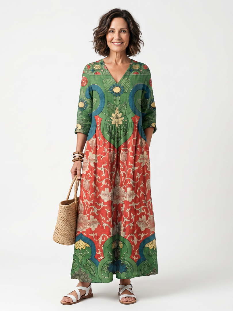 Toni | Printed Everyday Midi Dress