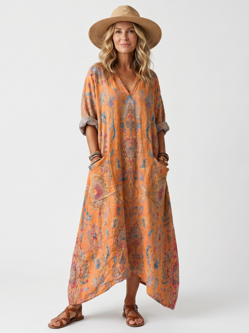 Belle | Relaxed Printed Maxi Dress