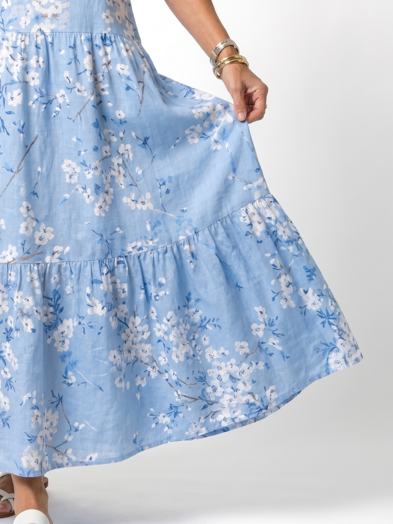 Lourdes | Floral Tassel Midi Dress