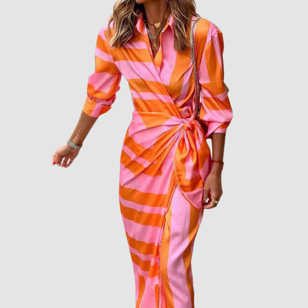 Chelsea | Twist-Front Midi Dress