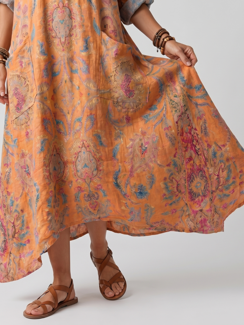 Belle | Relaxed Printed Maxi Dress