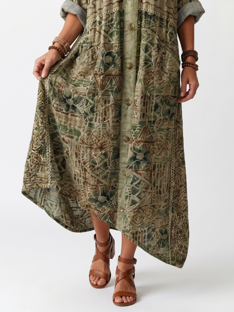 Kimberly | Relaxed Printed Midi Dress
