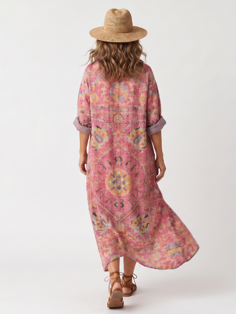 Serene | Relaxed Printed Midi Dress