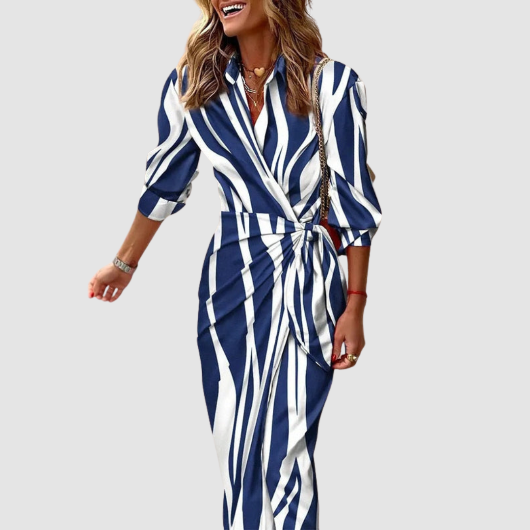 Chelsea | Twist-Front Midi Dress