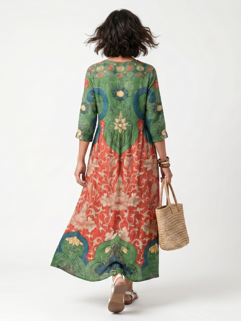 Toni | Printed Everyday Midi Dress