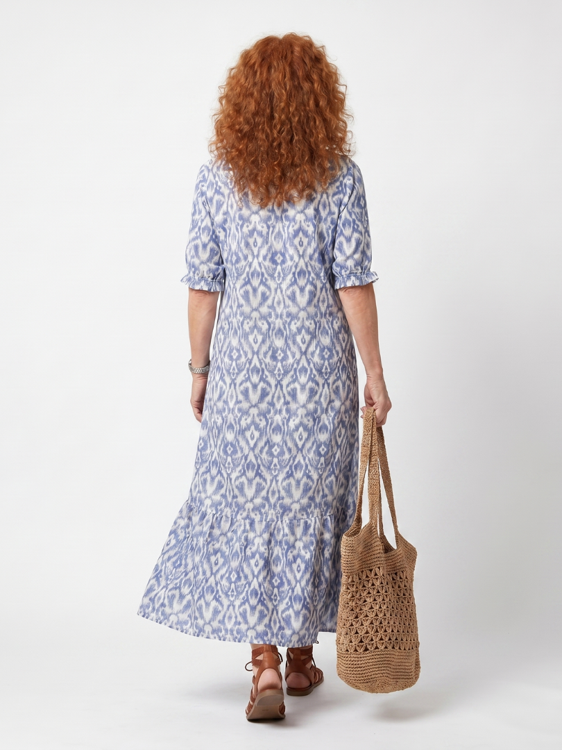 Alys | Printed Tassel Midi Dress