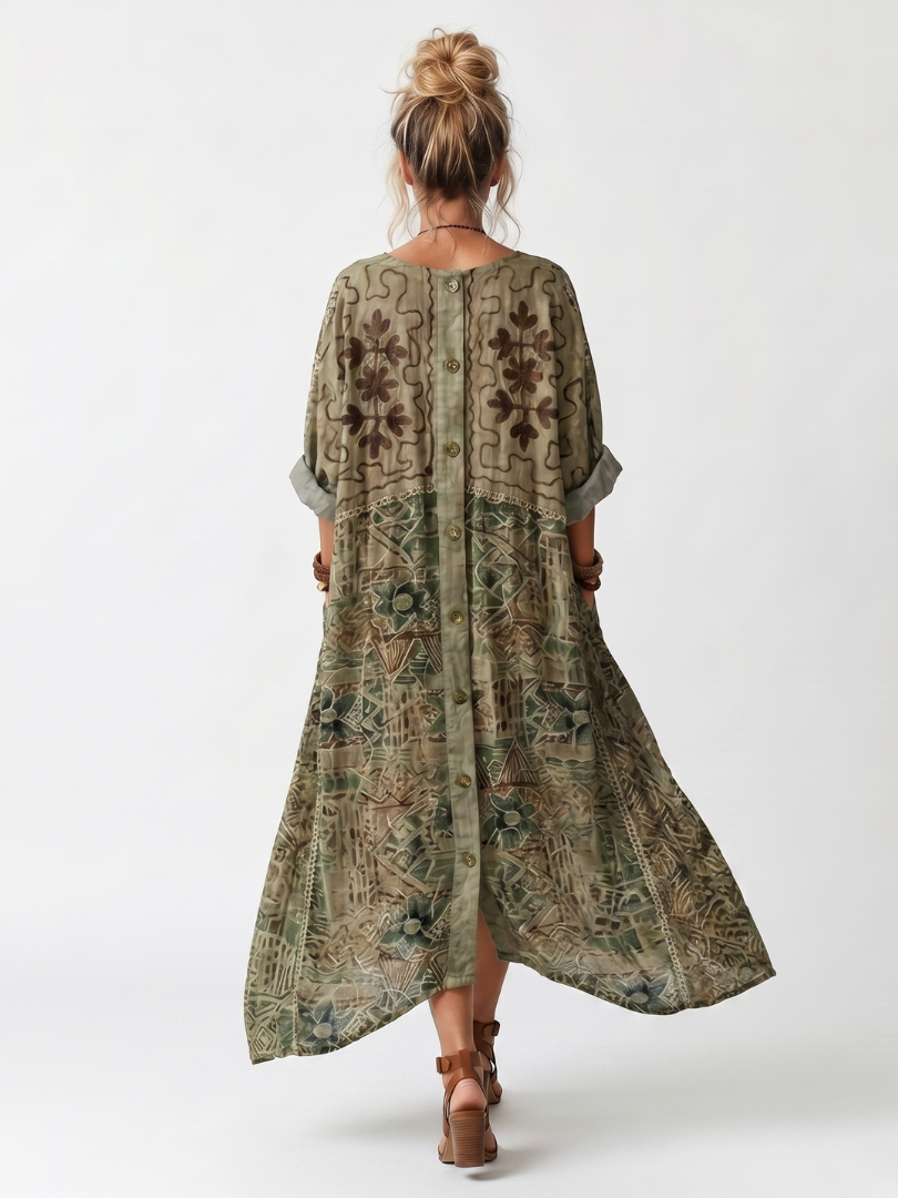 Kimberly | Relaxed Printed Midi Dress