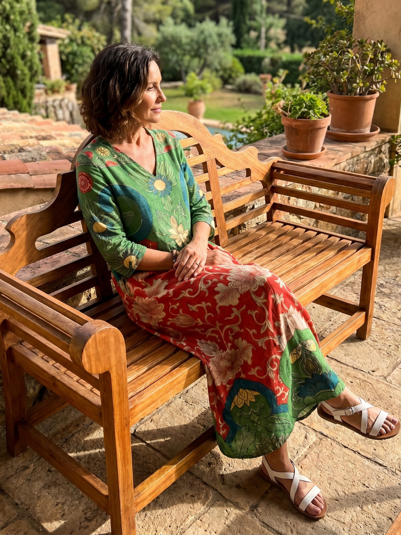 Toni | Printed Everyday Midi Dress