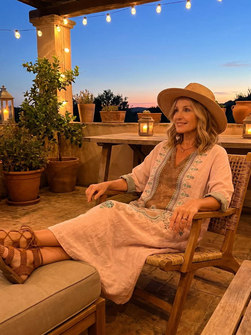 Briana | Relaxed Printed Midi Dress