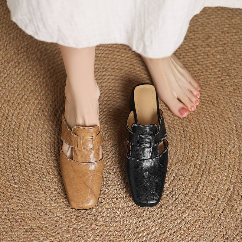 Gabriella | Elegant Wrap Strap Mules