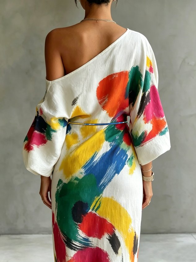 Jillian | One-Shoulder Maxi Dress