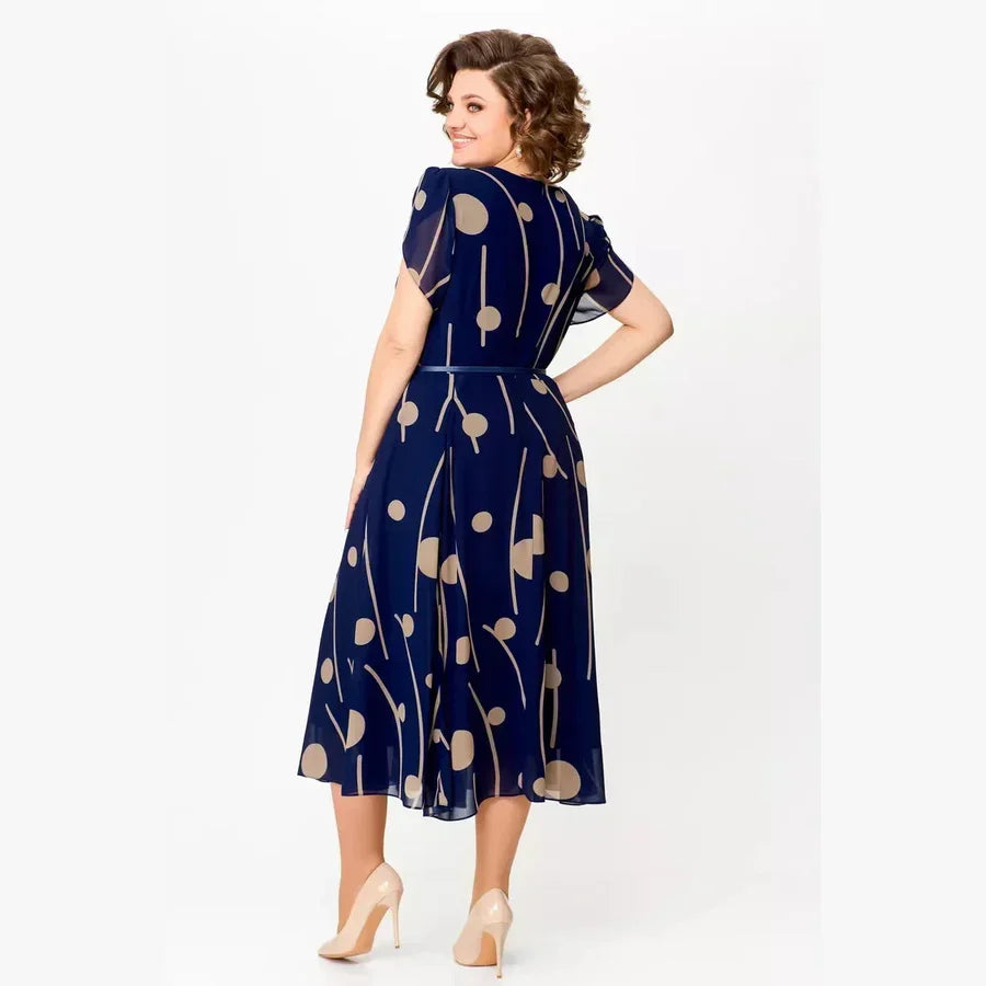 Vanessa | Printed Midi Dress