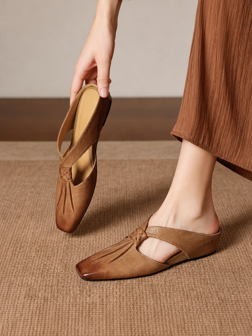 Yanna | Cutout Slip-On Mule Heels