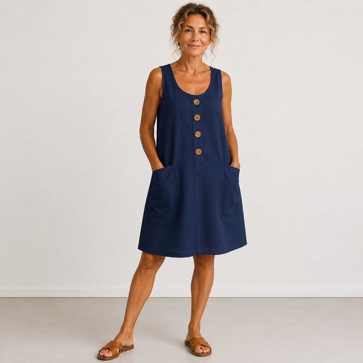 Chloe - Button-Front Everyday Dress