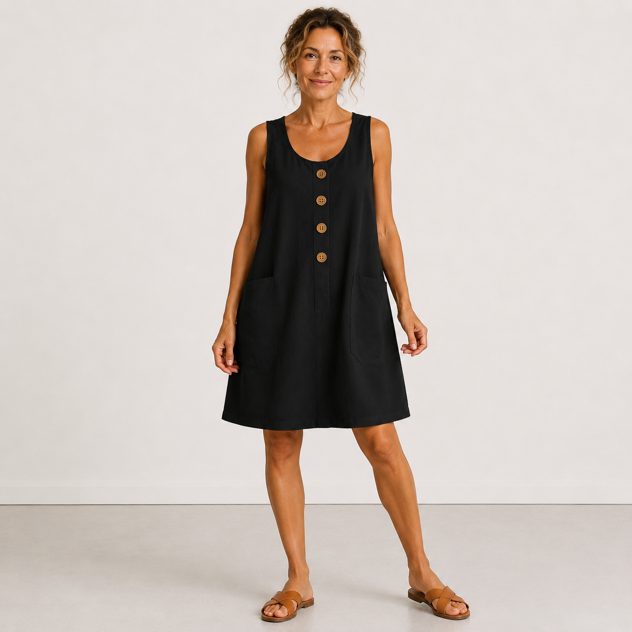Chloe - Button-Front Everyday Dress