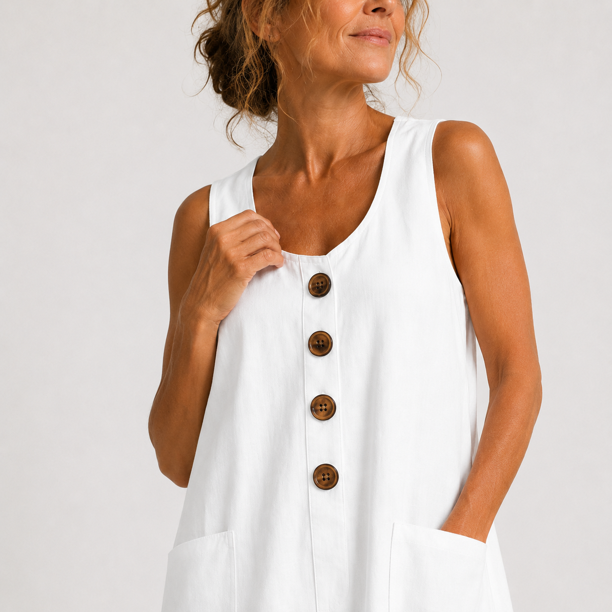 Chloe - Button-Front Everyday Dress