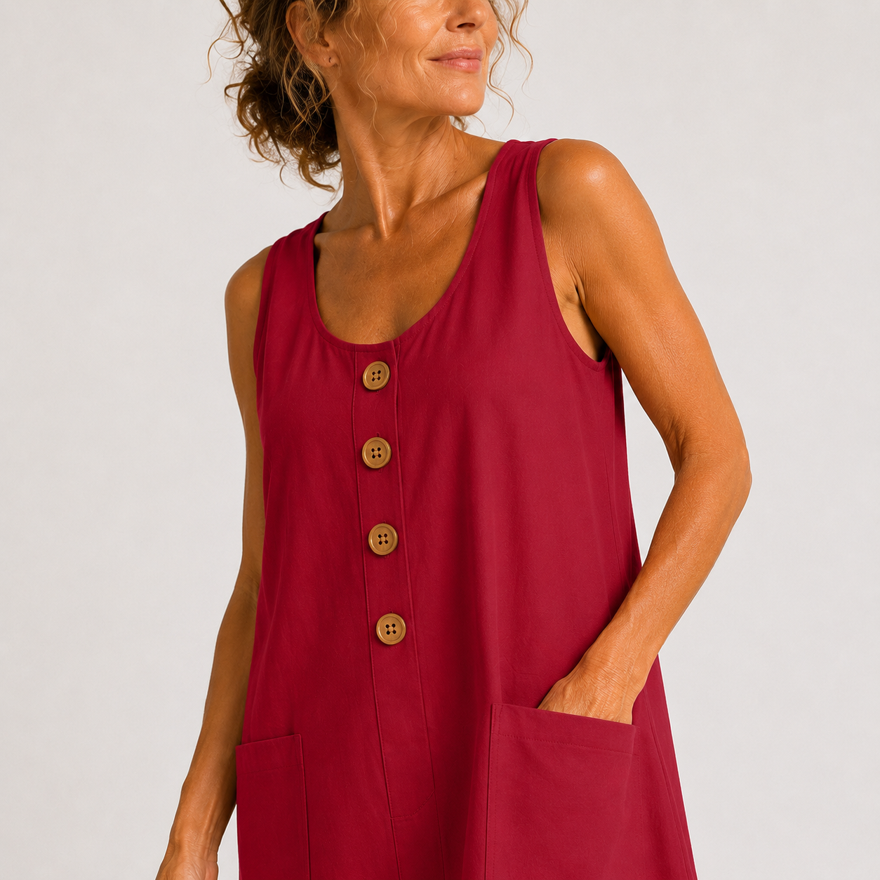 Chloe - Button-Front Everyday Dress