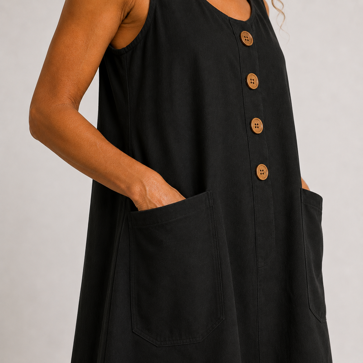 Chloe - Button-Front Everyday Dress