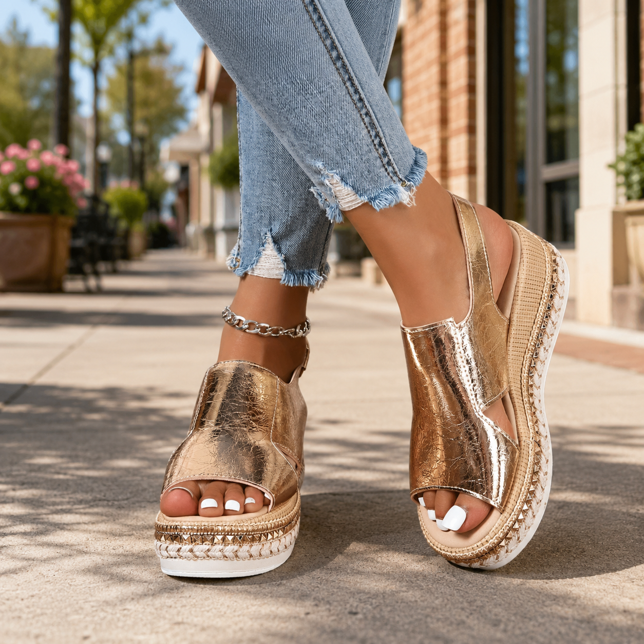 Lia - Effortless Platform Comfort Sandals