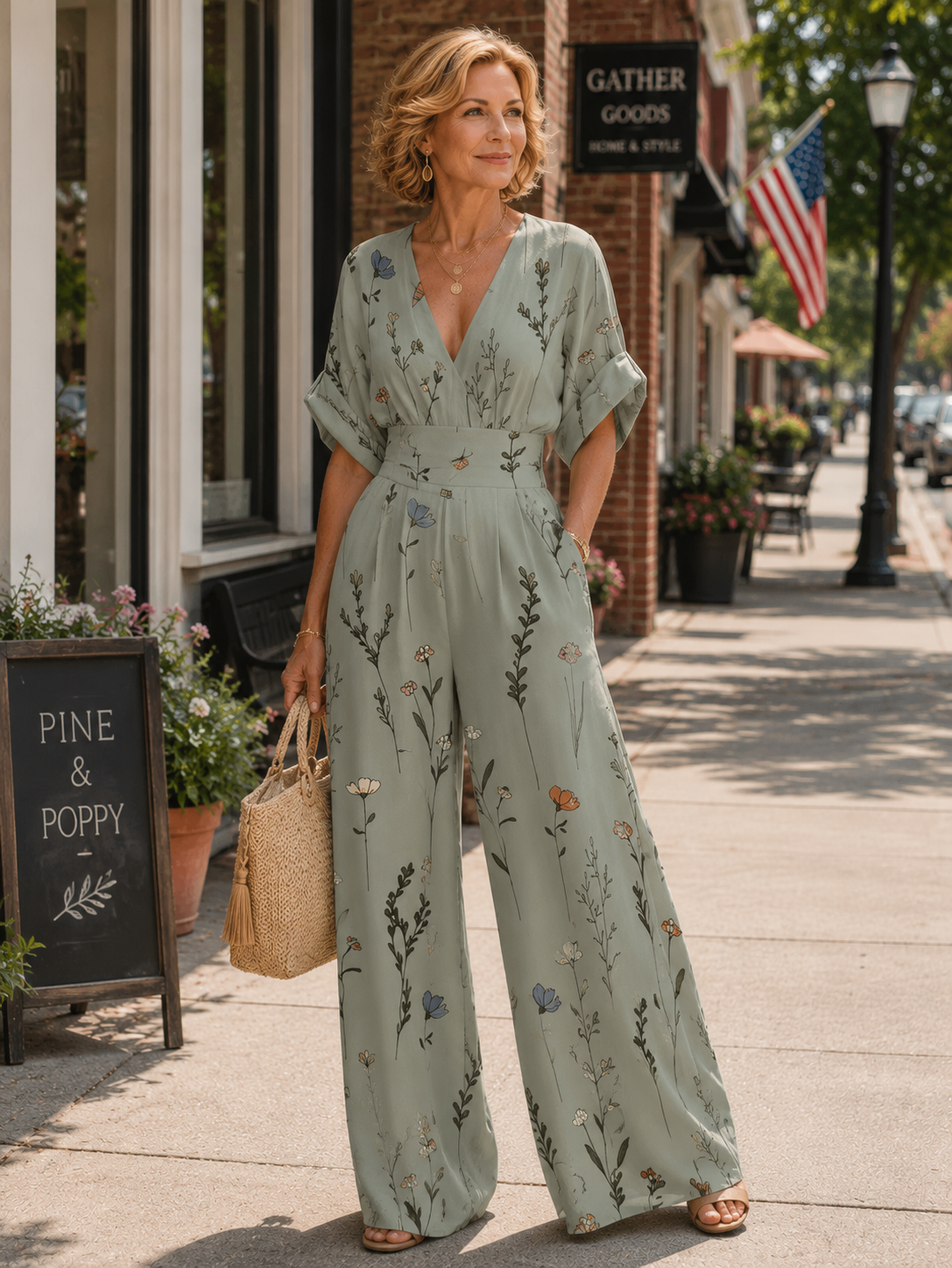 Patrice | Printed Wide-Leg Jumpsuit