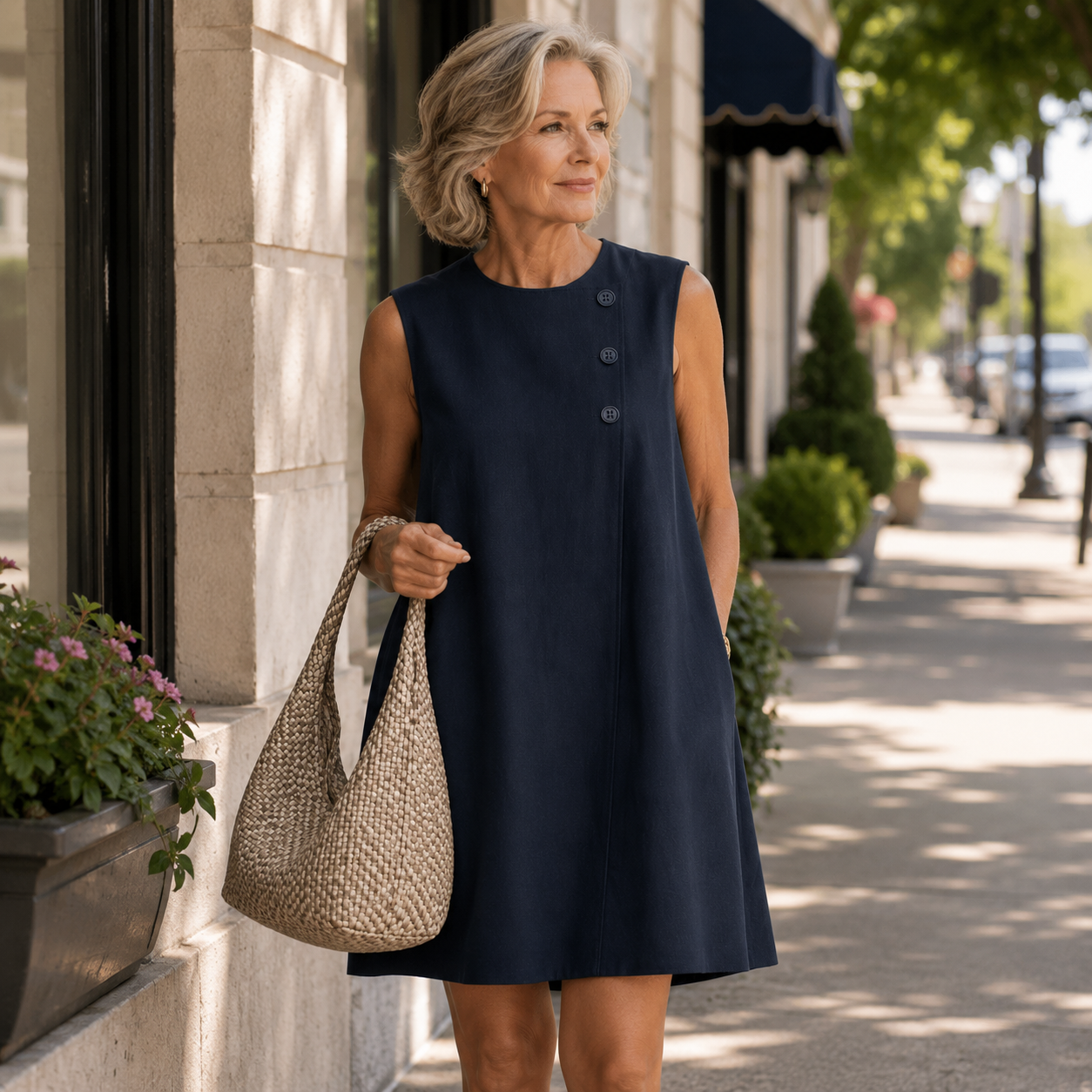 Laura | Sleeveless Everyday Shift Dress