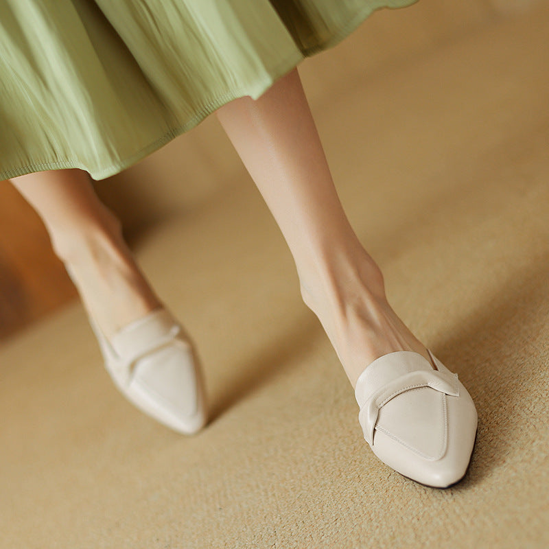 Mei | Elegant Pointed-Toe Mule Heels