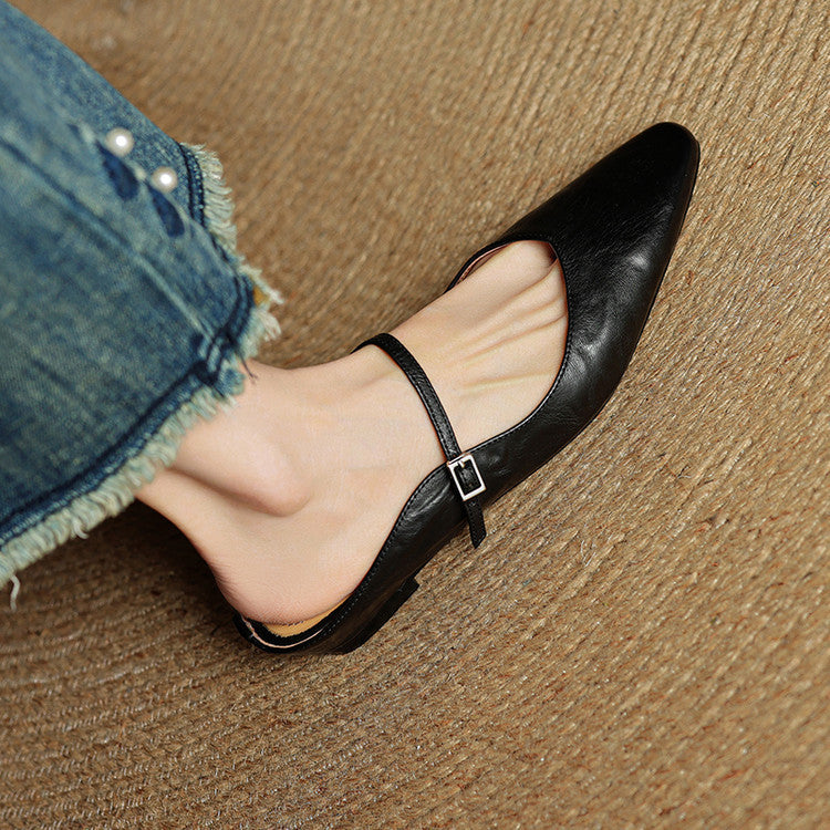 Karylle | Genuine Leather Mary Jane Mules