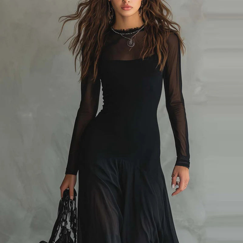 Colin | Mesh Maxi Dress