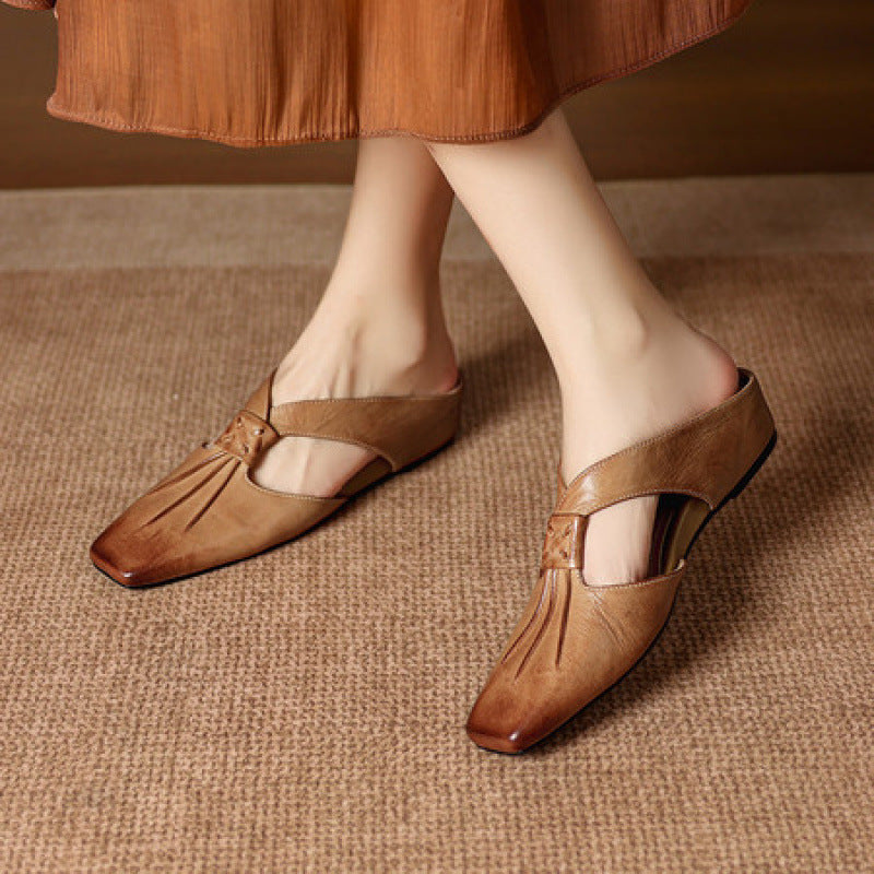 Yanna | Cutout Slip-On Mule Heels