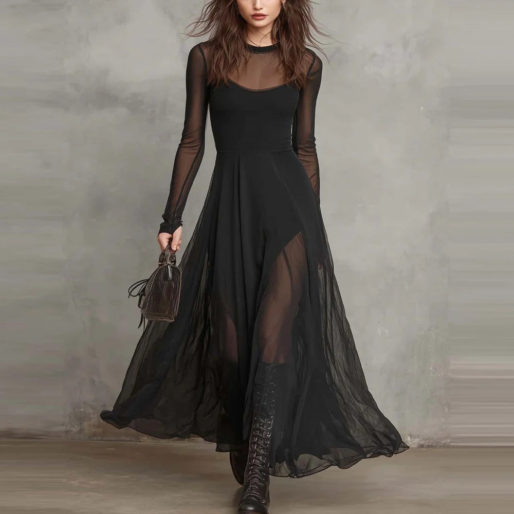 Colin | Mesh Maxi Dress
