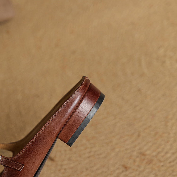 Vien | Classic Mary Jane Mule Flats