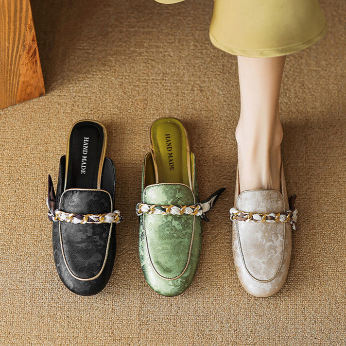 Alexa | Embellished Slip-On Mules