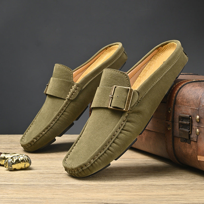 Abby | Classic Buckled Mule Loafers