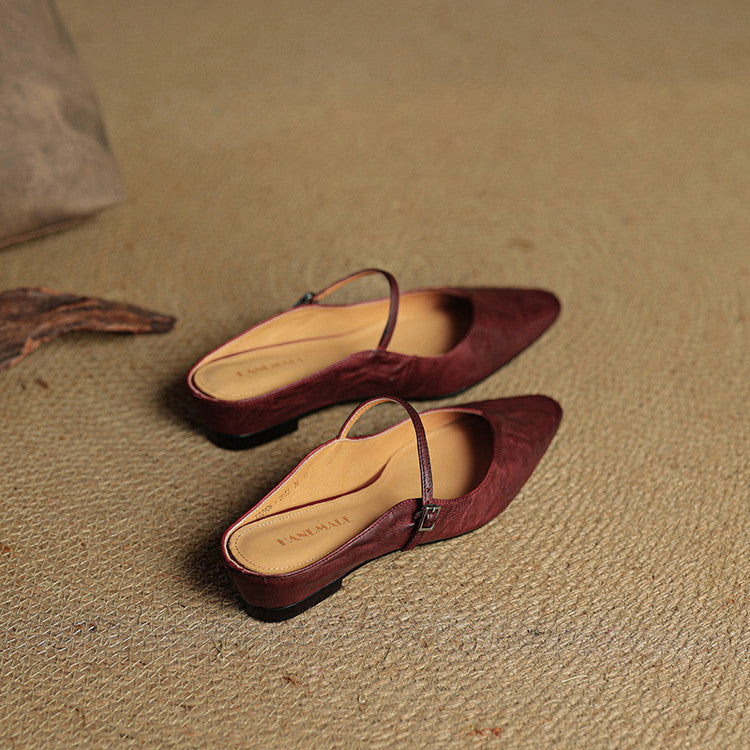 Karylle | Genuine Leather Mary Jane Mules