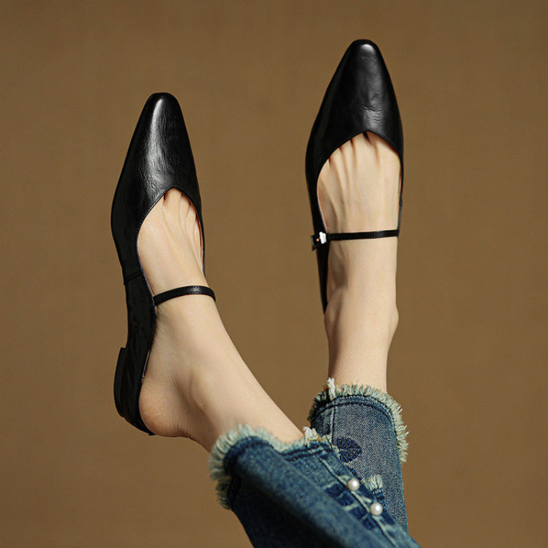 Karylle | Genuine Leather Mary Jane Mules
