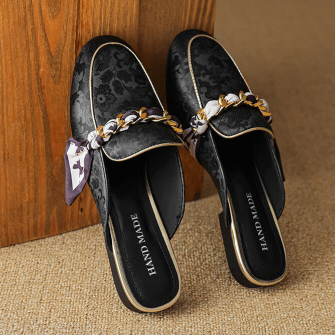 Alexa | Embellished Slip-On Mules