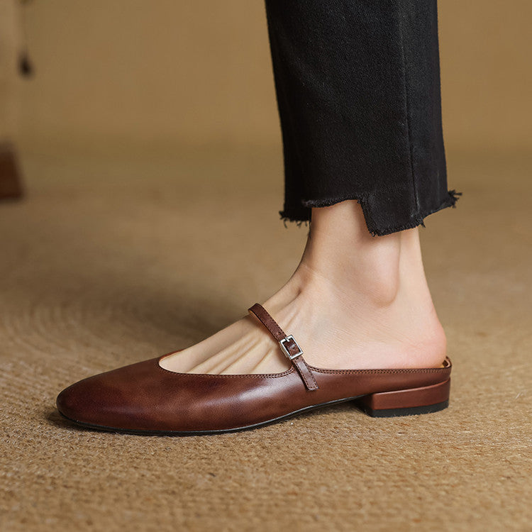 Vien | Classic Mary Jane Mule Flats