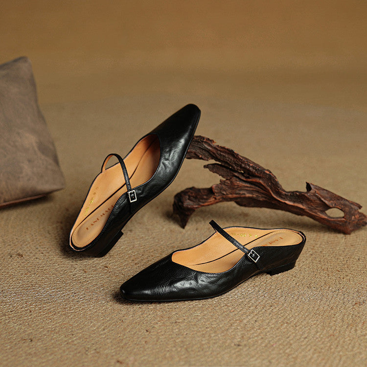 Karylle | Genuine Leather Mary Jane Mules