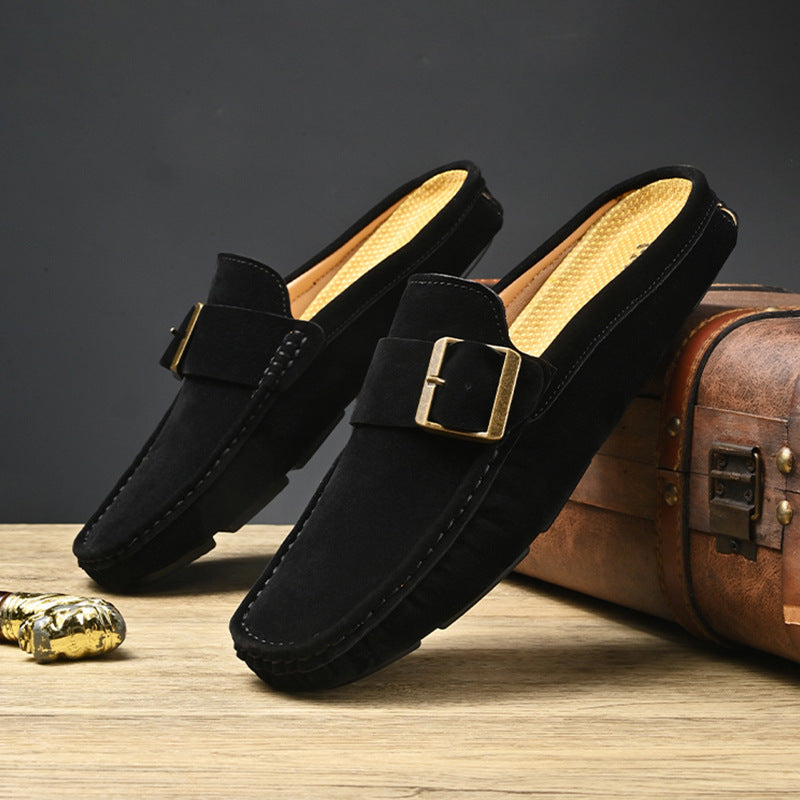 Abby | Classic Buckled Mule Loafers