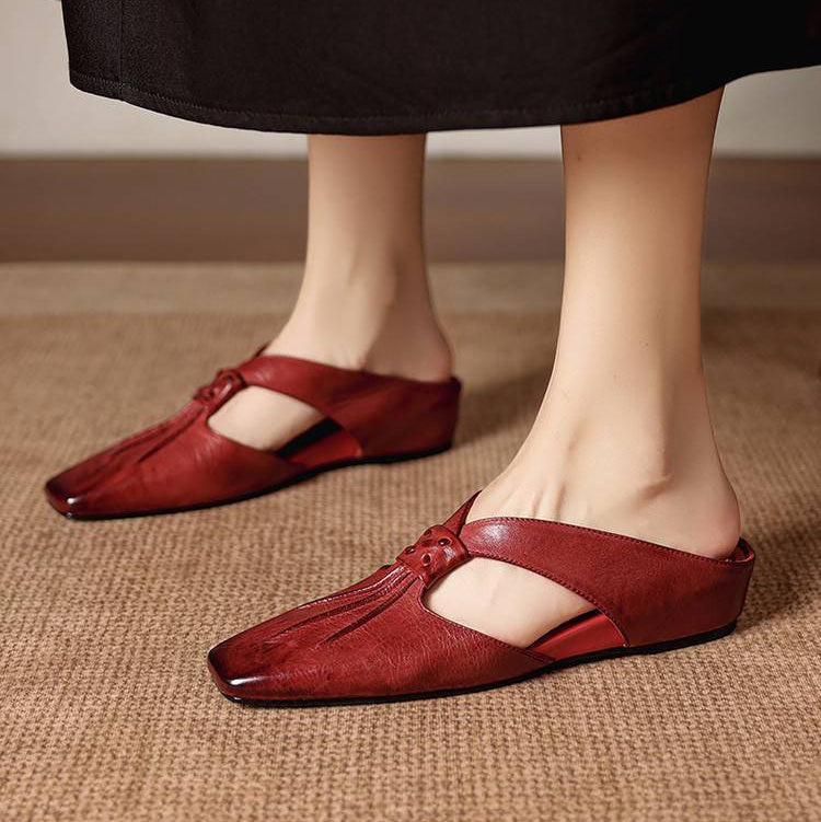Yanna | Cutout Slip-On Mule Heels