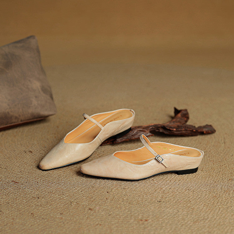 Karylle | Genuine Leather Mary Jane Mules
