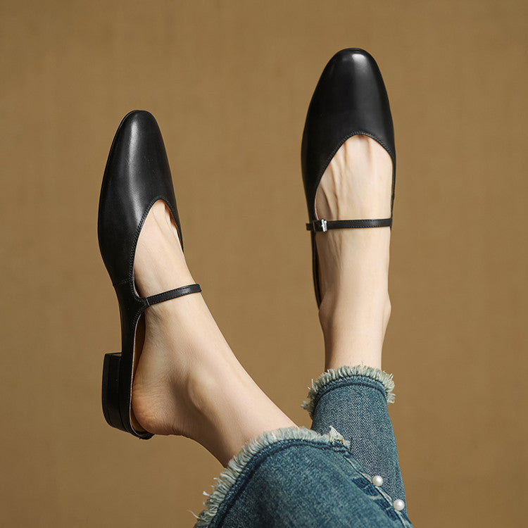 Vien | Classic Mary Jane Mule Flats