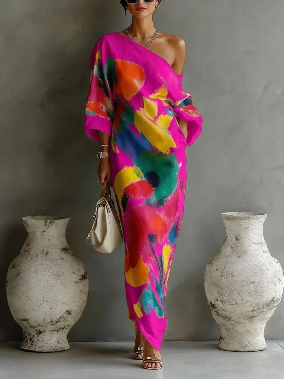 Jillian | One-Shoulder Maxi Dress