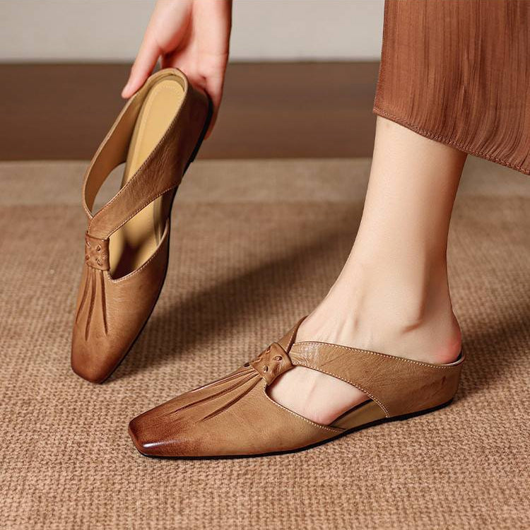 Yanna | Cutout Slip-On Mule Heels