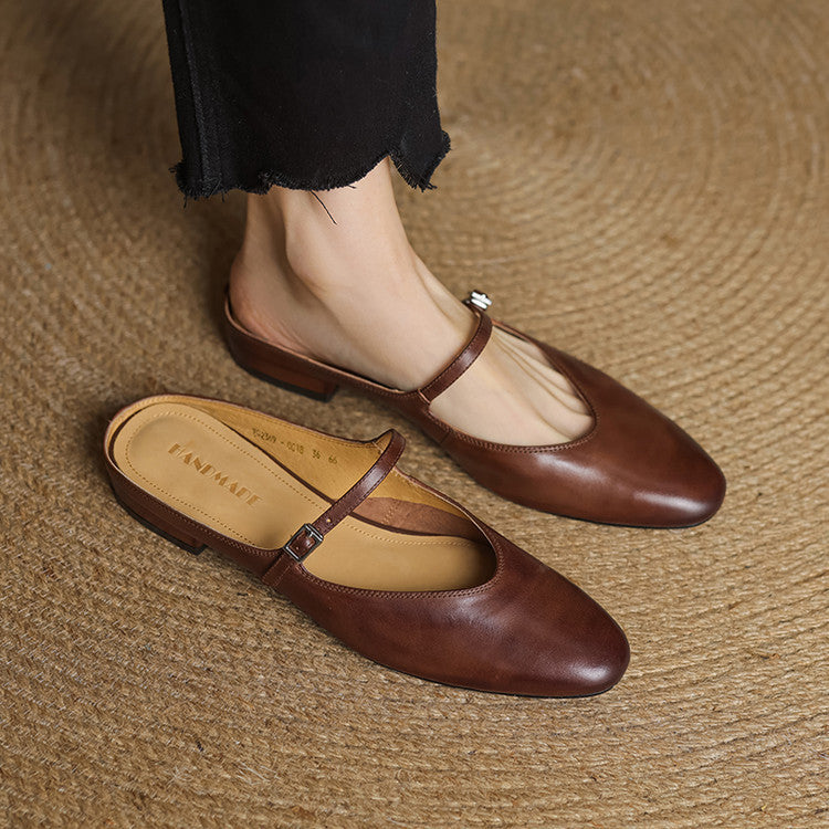 Vien | Classic Mary Jane Mule Flats