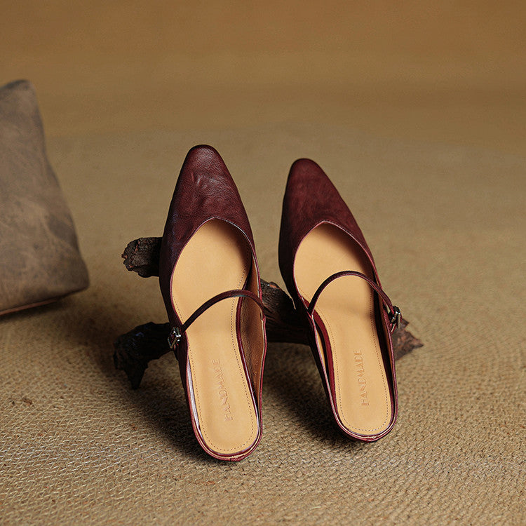 Karylle | Genuine Leather Mary Jane Mules