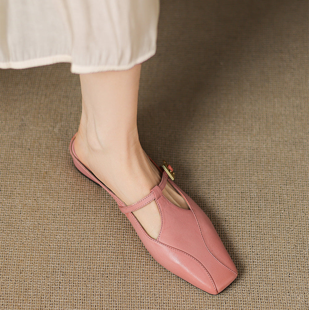 Alaya | Elegant T-Strap Mule Heels