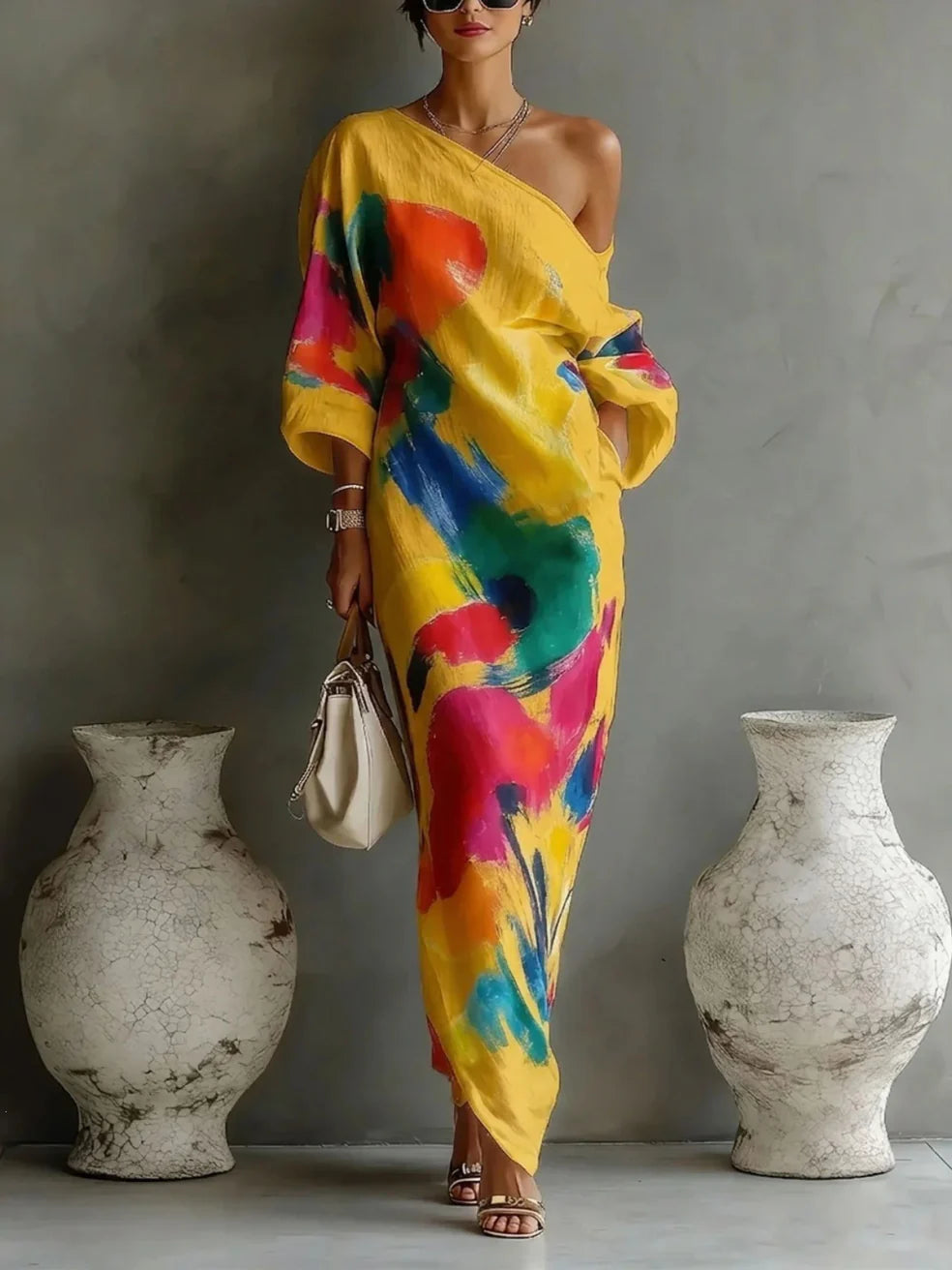 Jillian | One-Shoulder Maxi Dress