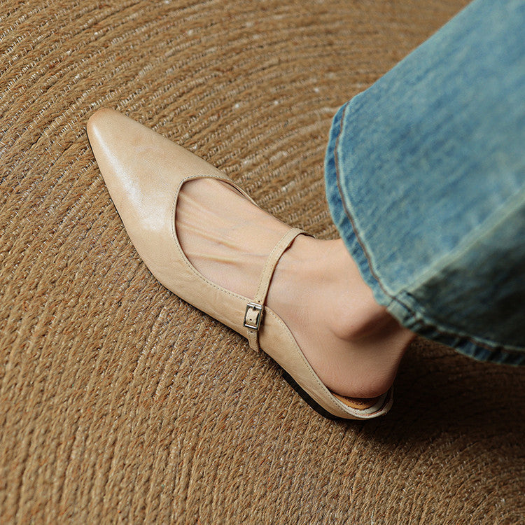 Karylle | Genuine Leather Mary Jane Mules